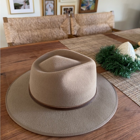 NWT WILL + BEAR Calloway Fawn Felt Fedora Hat M main image 8